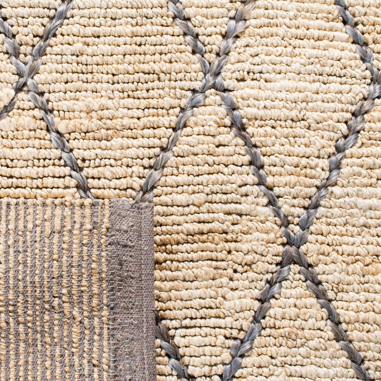 Safavieh Natural Fiber Nf956F Natural/Grey Rugs.
