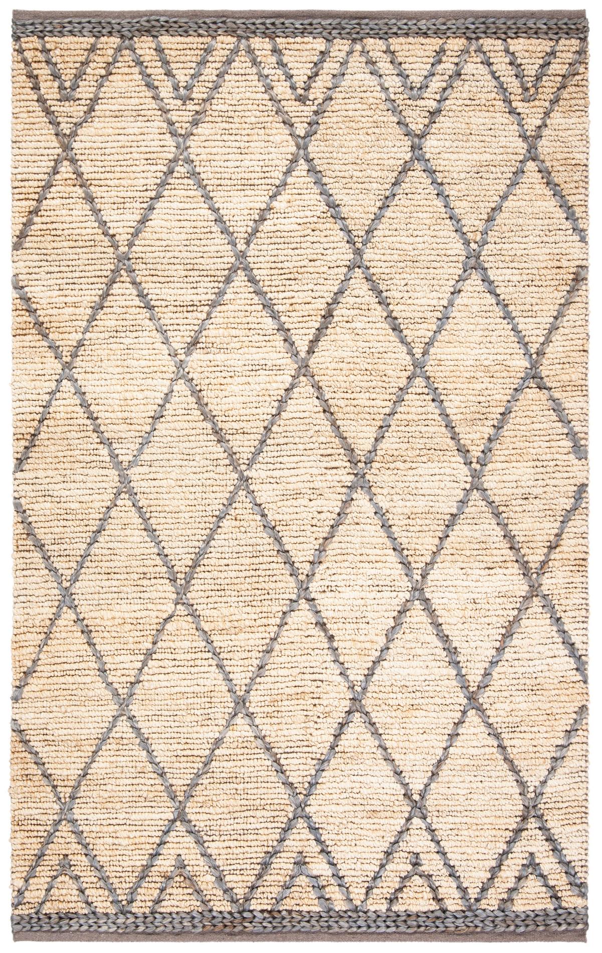 Safavieh Natural Fiber Nf956F Natural/Grey Rugs.