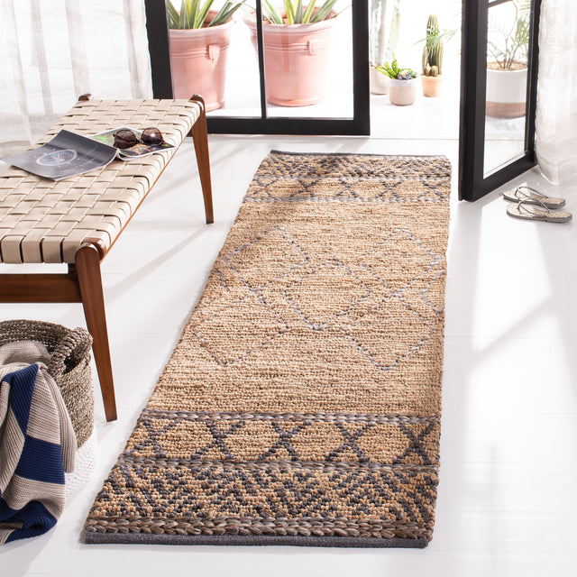 Safavieh Natural Fiber Nf957B Beige/Grey Rug.