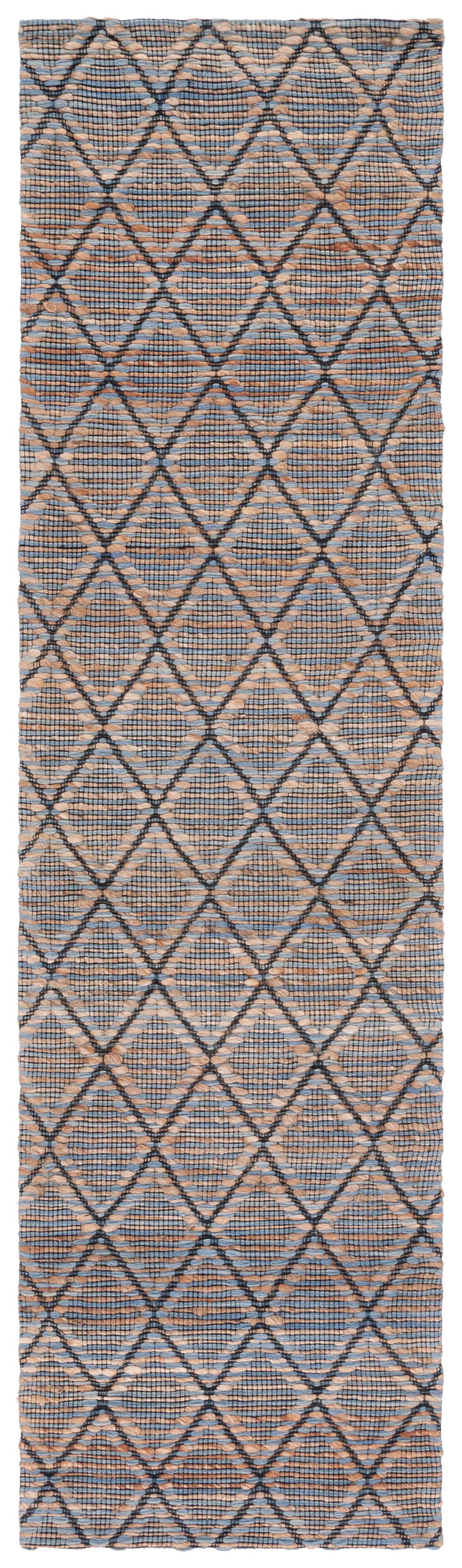 Safavieh Natural Fiber Nfb175M Natural/Blue Rug.