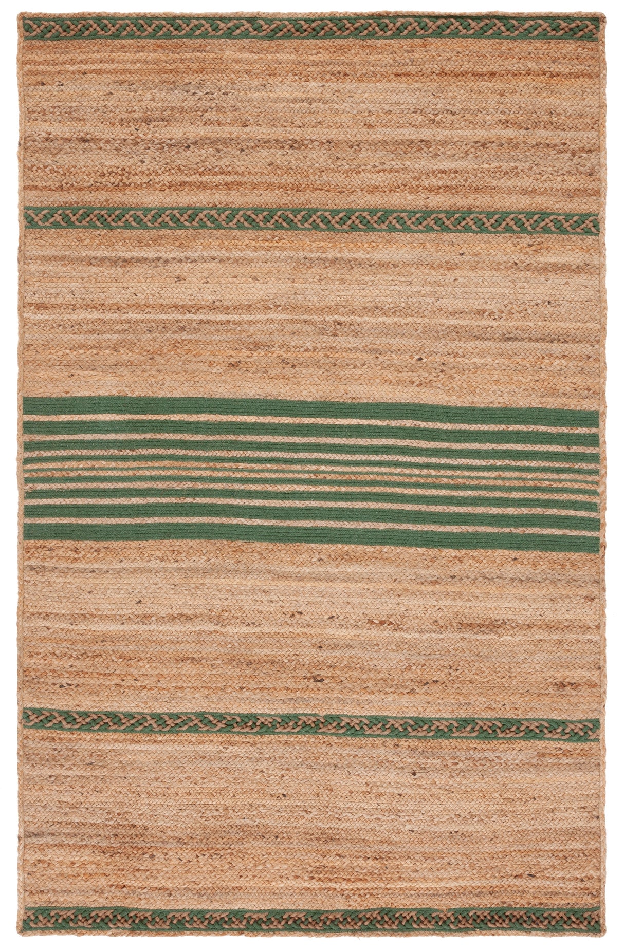 Safavieh Natural Fiber Nfb262Y Natural/Green Rug.