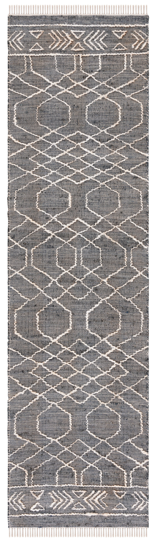Safavieh Natural Fiber Nfb406Z Black/Ivory Rug.