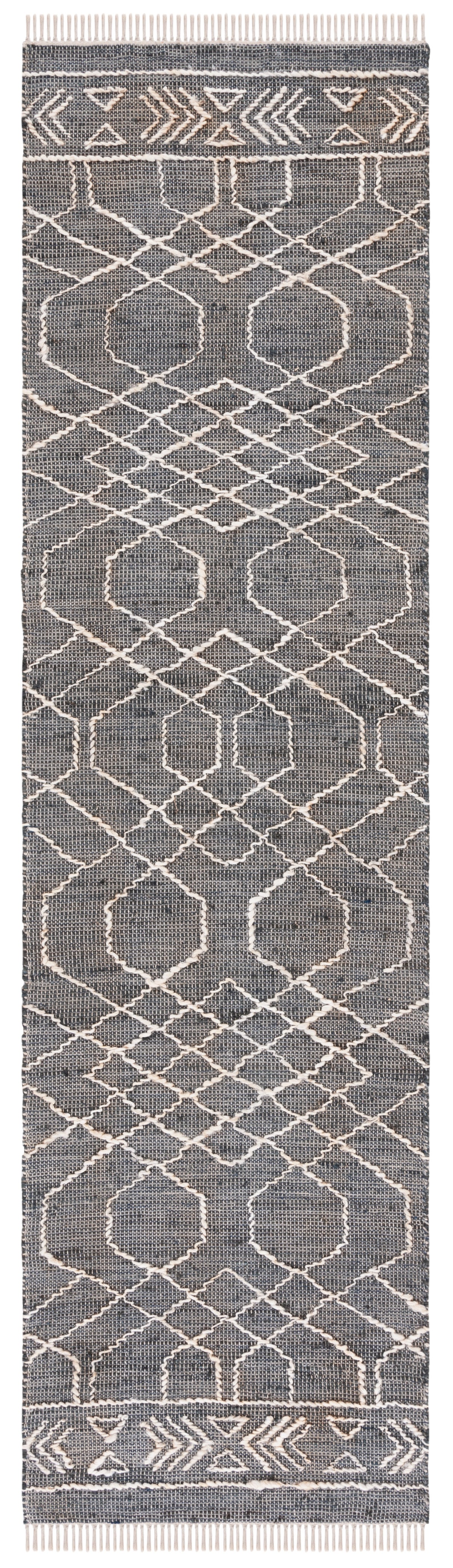 Safavieh Natural Fiber Nfb406Z Black/Ivory Rug.