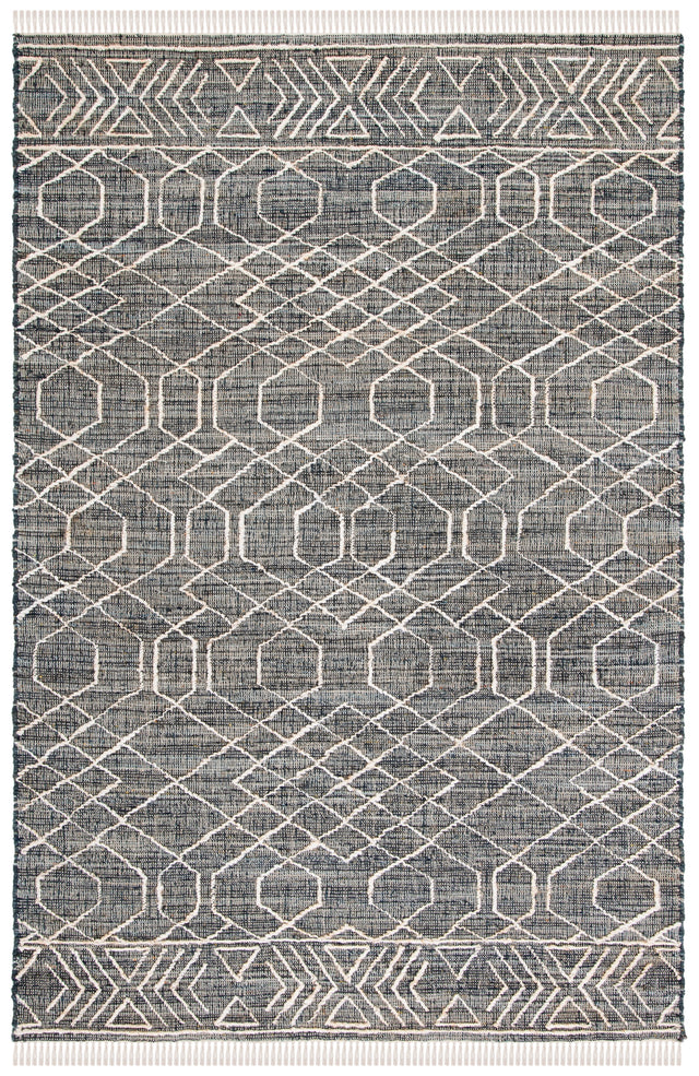 Safavieh Natural Fiber Nfb406Z Black/Ivory Rug.