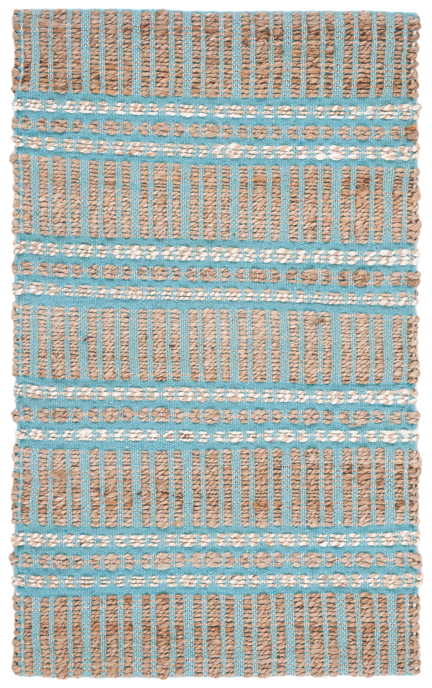 Safavieh Natural Fiber Nfb651K Teal/Natural Rug.