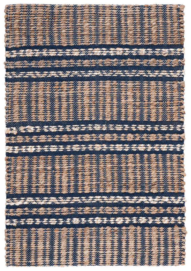 Safavieh Natural Fiber Nfb651N Navy/Natural Rug.