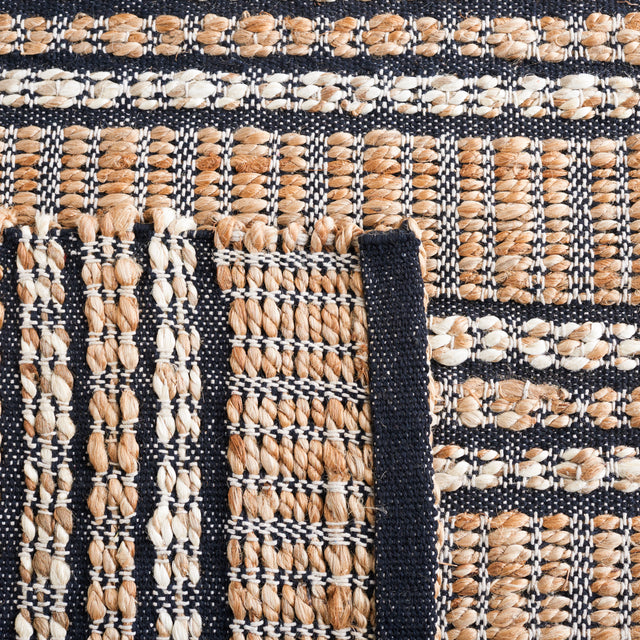 Safavieh Natural Fiber Nfb651N Navy/Natural Rug.