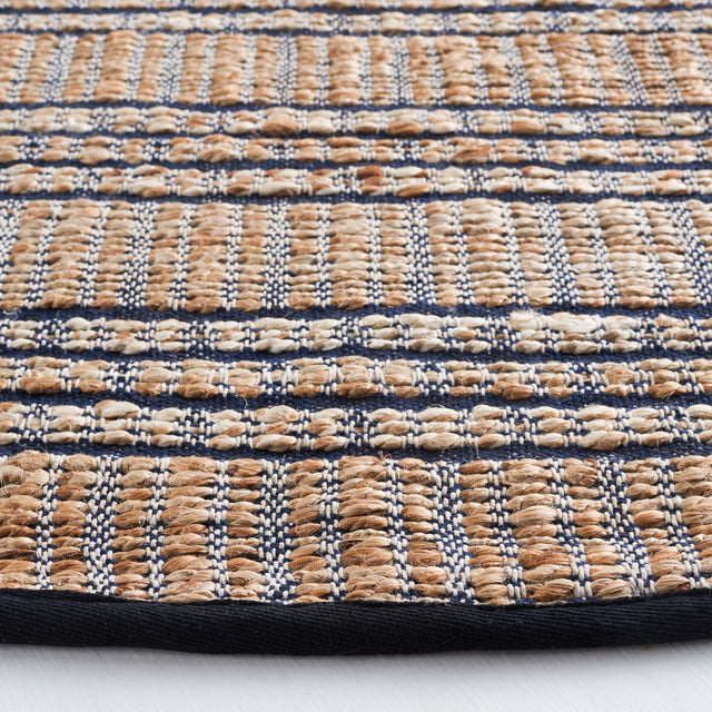 Safavieh Natural Fiber Nfb651N Navy/Natural Rug.