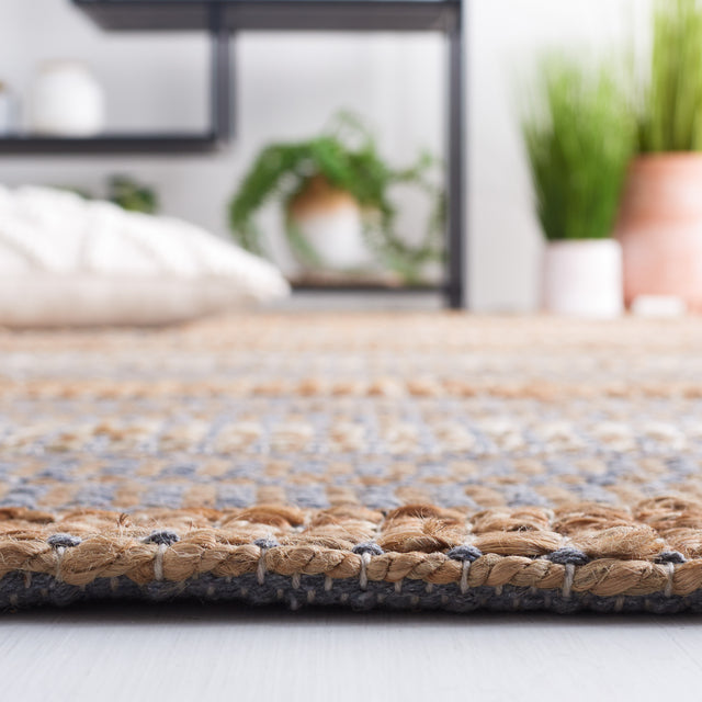 Safavieh Natural Fiber Nfb652F Grey/Natural Rug.