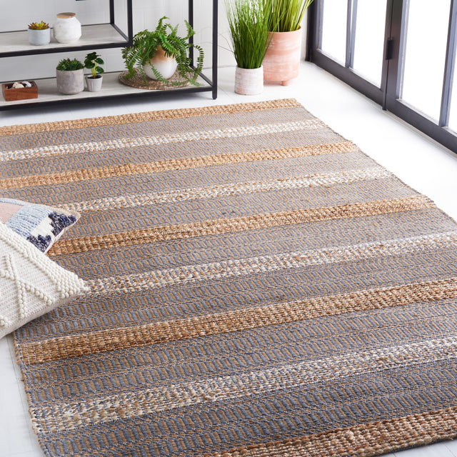 Safavieh Natural Fiber Nfb652F Grey/Natural Rug.