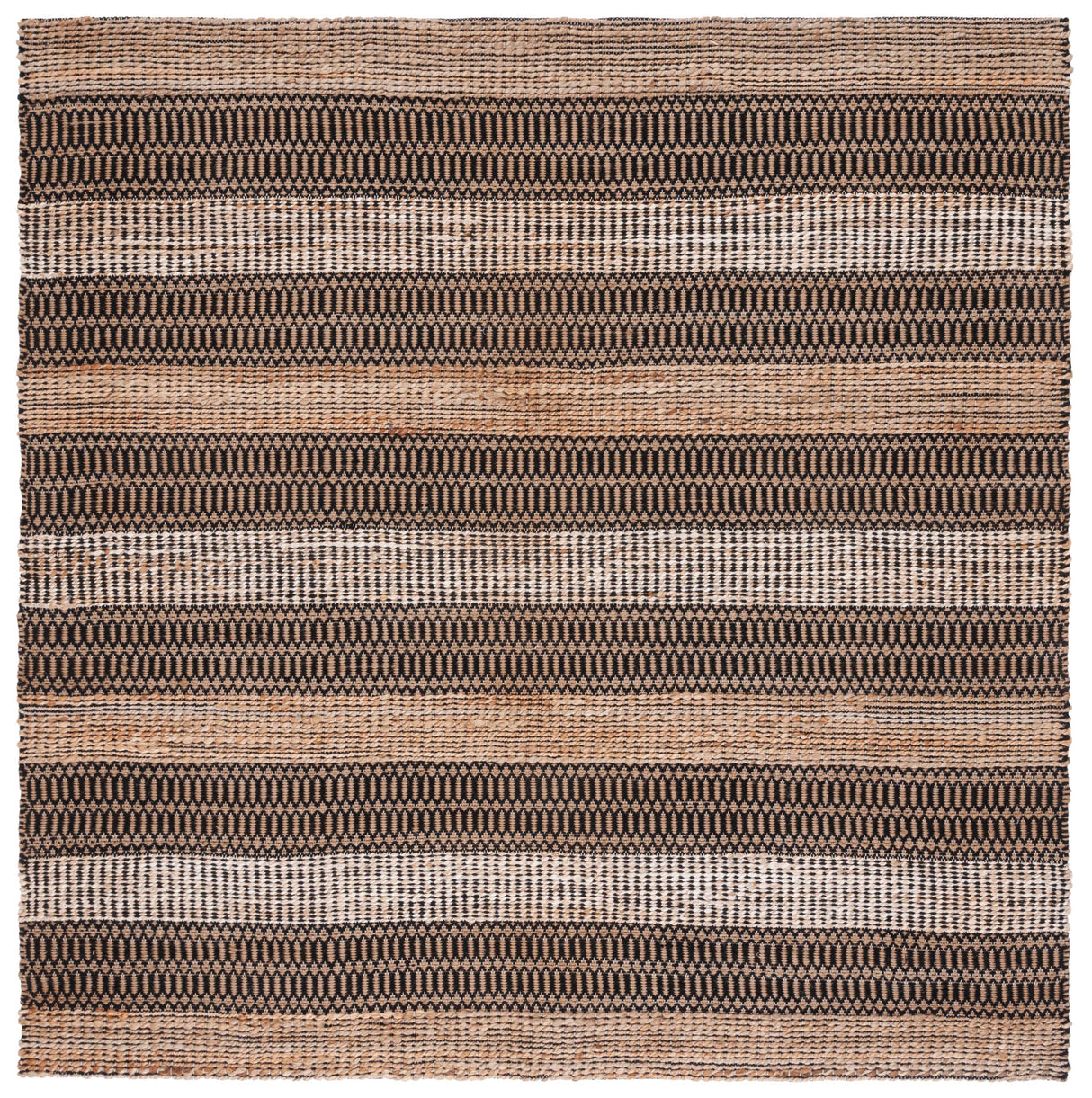 Safavieh Natural Fiber Nfb652Z Black/Natural Rug.