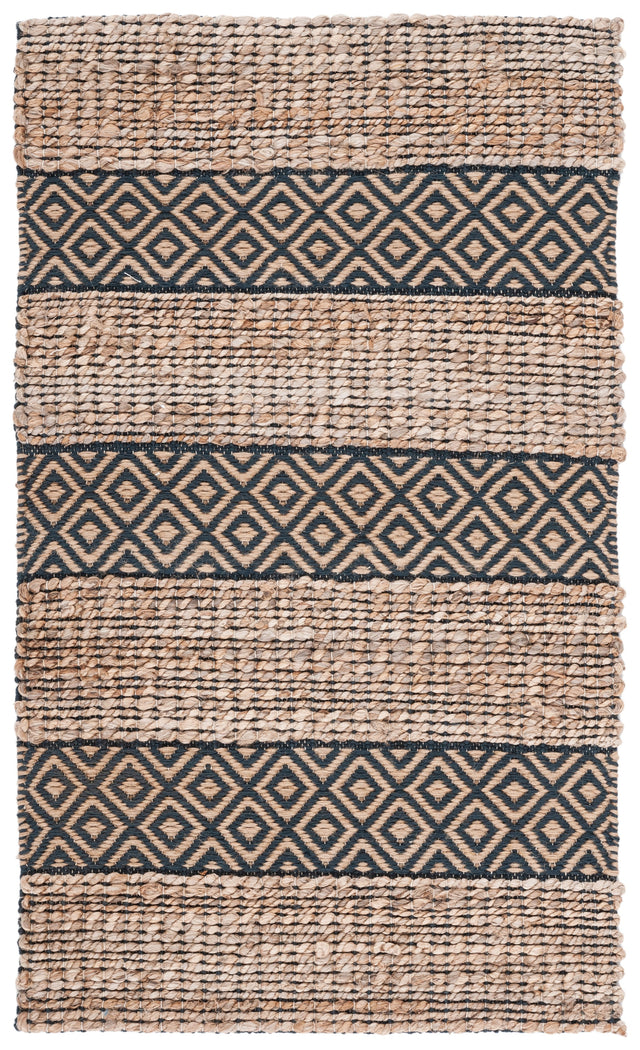 Safavieh Natural Fiber Nfb653H Charcoal/Natural Rug.