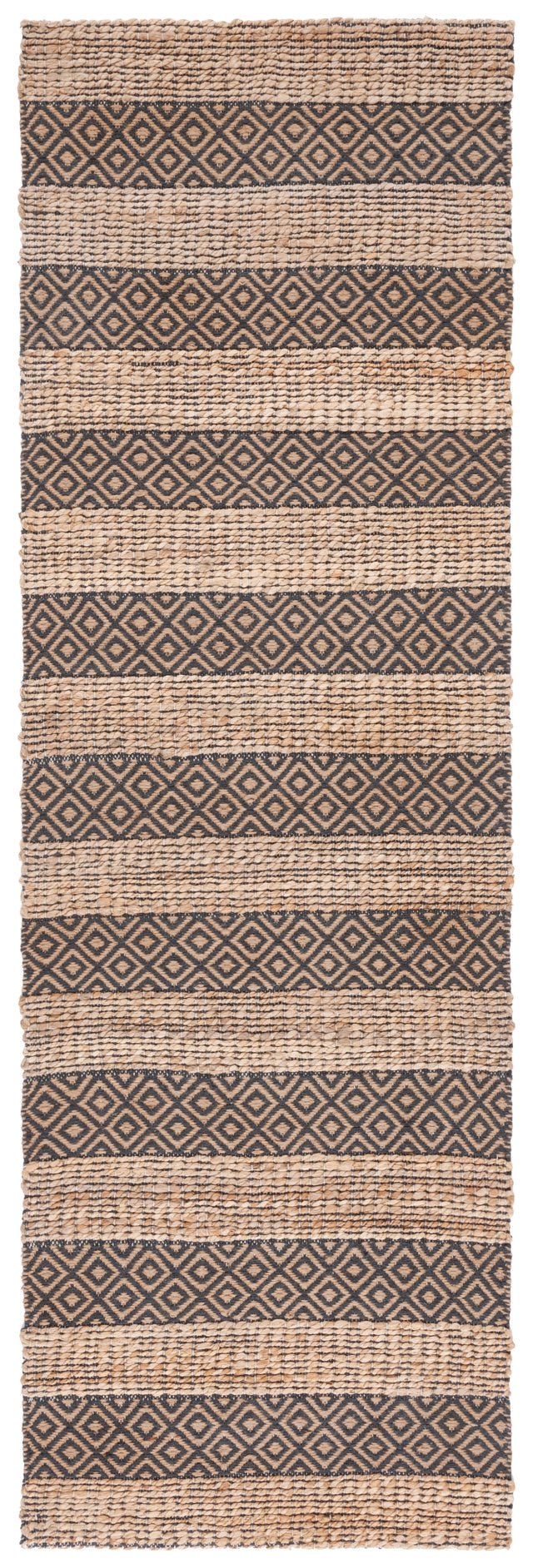 Safavieh Natural Fiber Nfb653H Charcoal/Natural Rug.