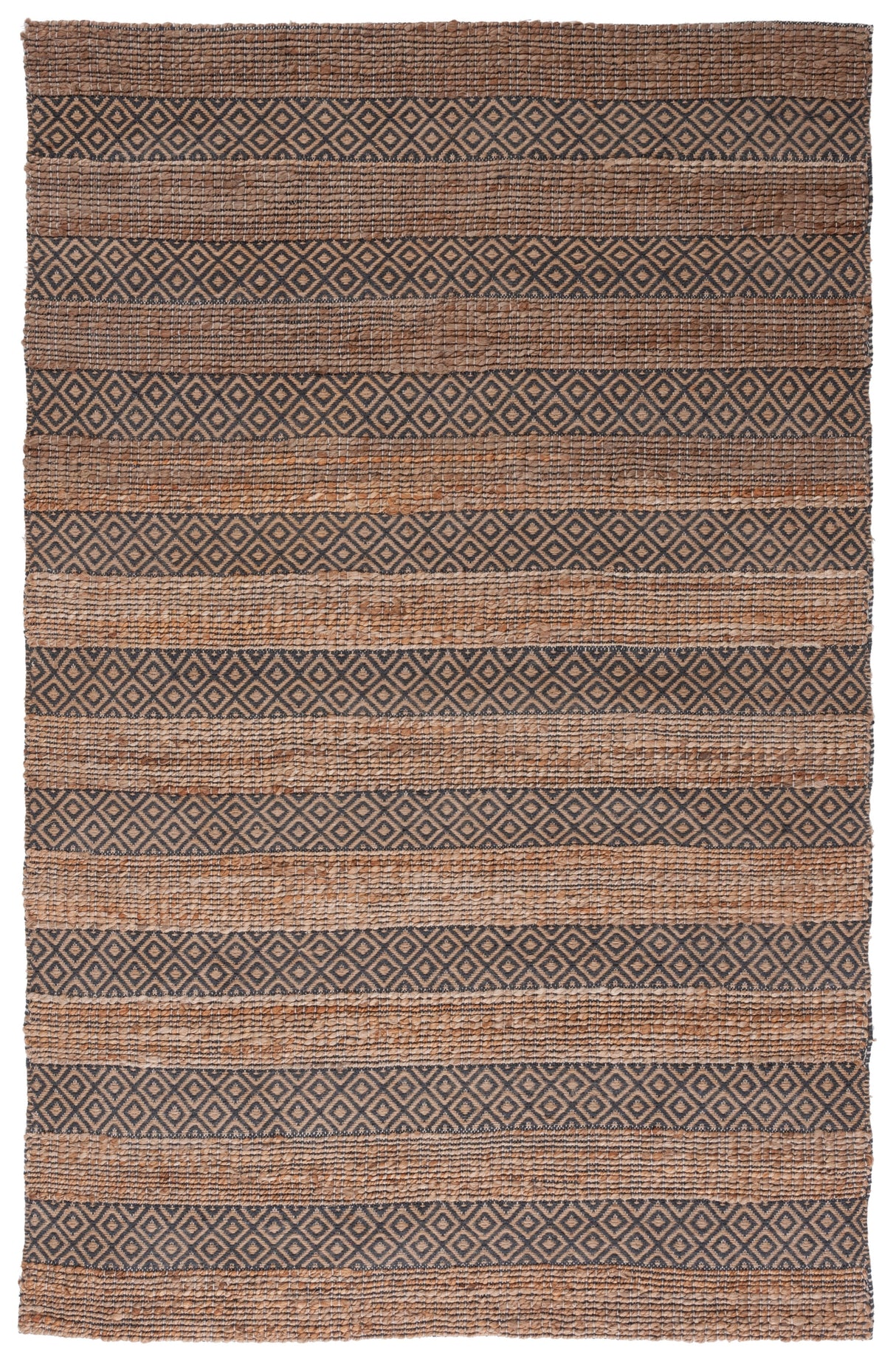 Safavieh Natural Fiber Nfb653H Charcoal/Natural Rug.
