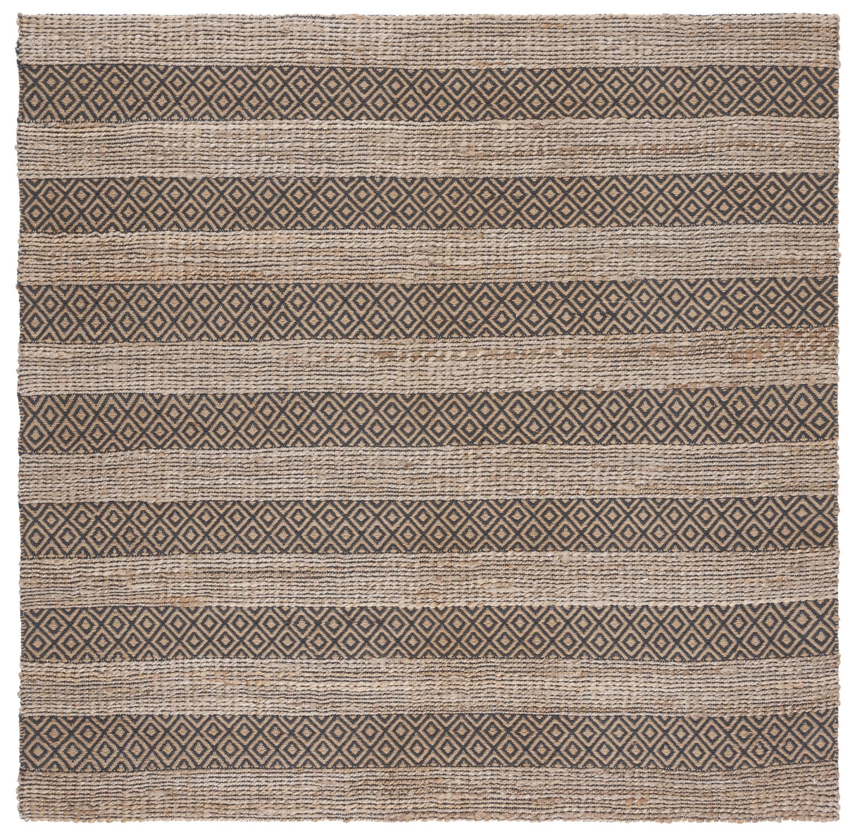 Safavieh Natural Fiber Nfb653H Charcoal/Natural Rug.