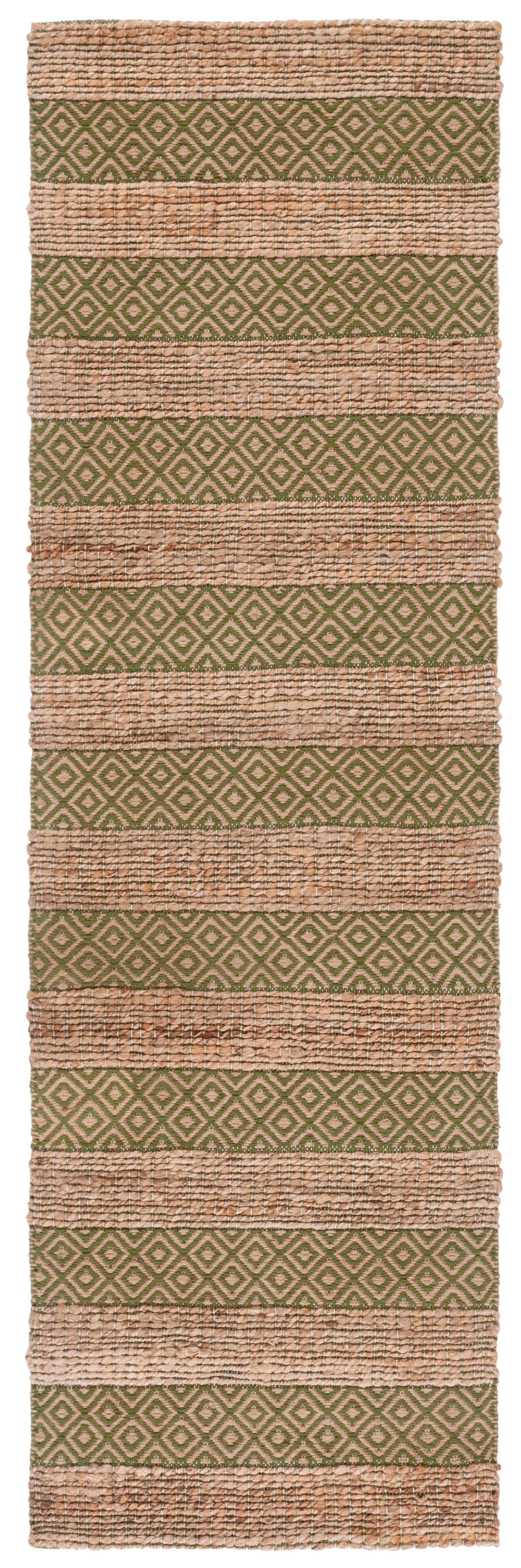 Safavieh Natural Fiber Nfb653Y Green/Natural Rug.