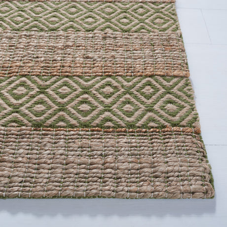 Safavieh Natural Fiber Nfb653Y Green/Natural Rug.