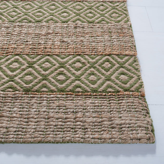 Safavieh Natural Fiber Nfb653Y Green/Natural Rug.