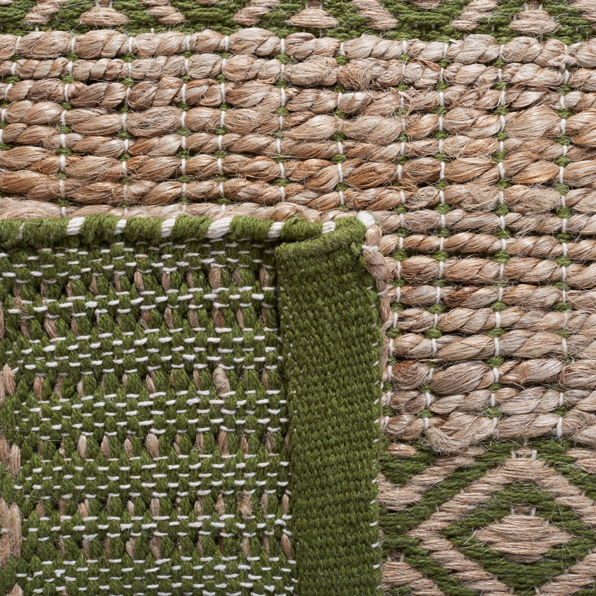 Safavieh Natural Fiber Nfb653Y Green/Natural Rug.