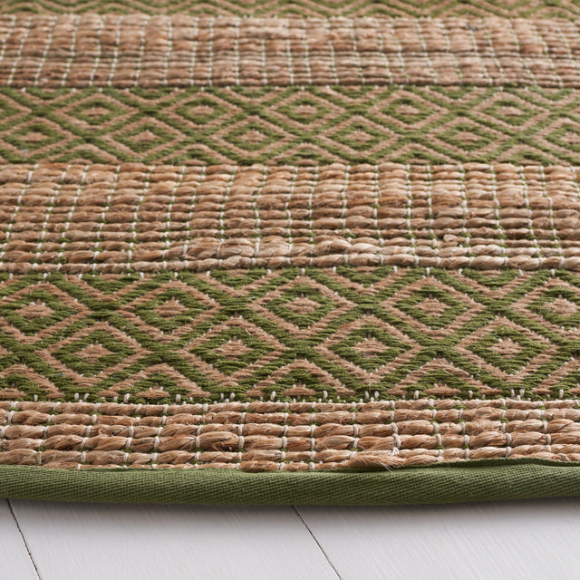 Safavieh Natural Fiber Nfb653Y Green/Natural Rug.