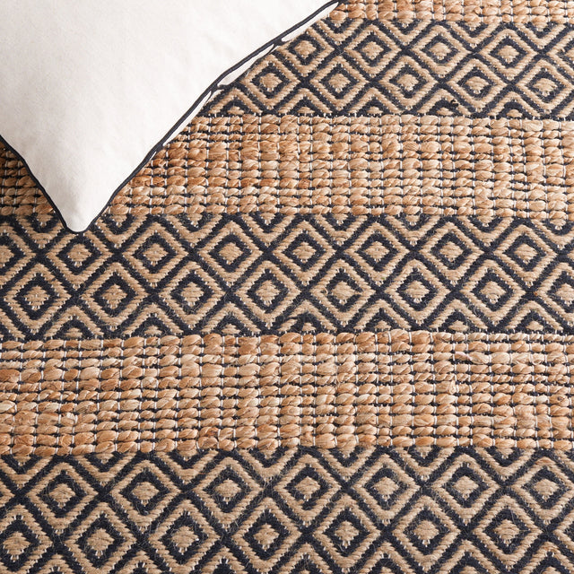 Safavieh Natural Fiber Nfb653Z Black/Natural Rug.