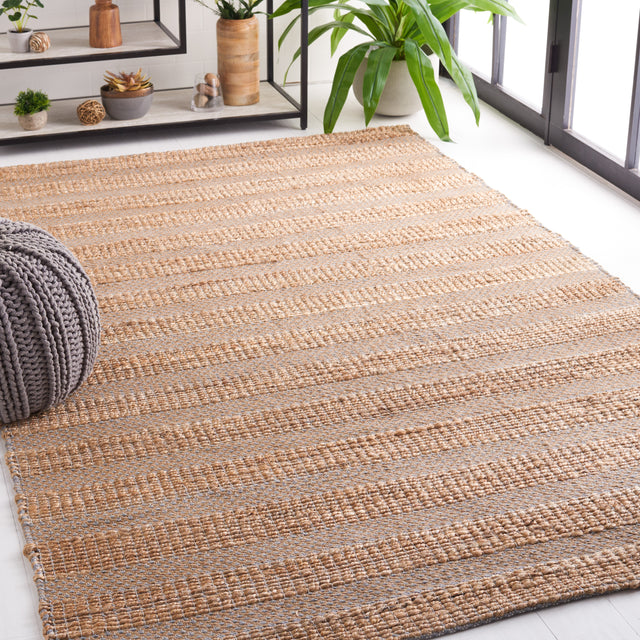 Safavieh Natural Fiber Nfb654F Grey/Natural Rug.