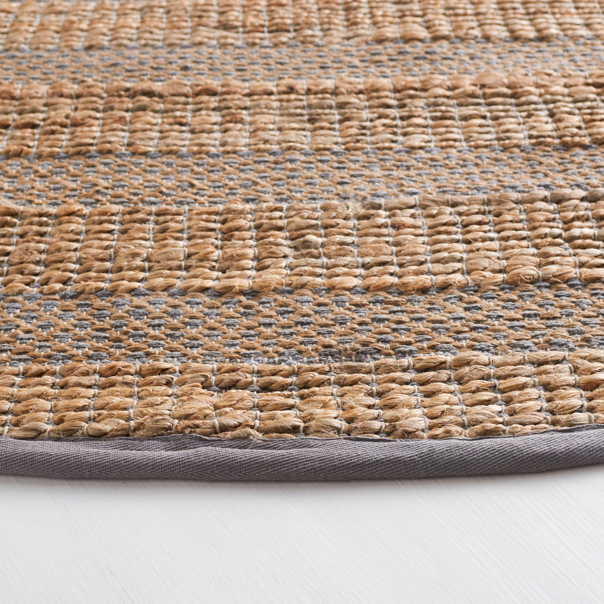 Safavieh Natural Fiber Nfb654F Grey/Natural Rug.