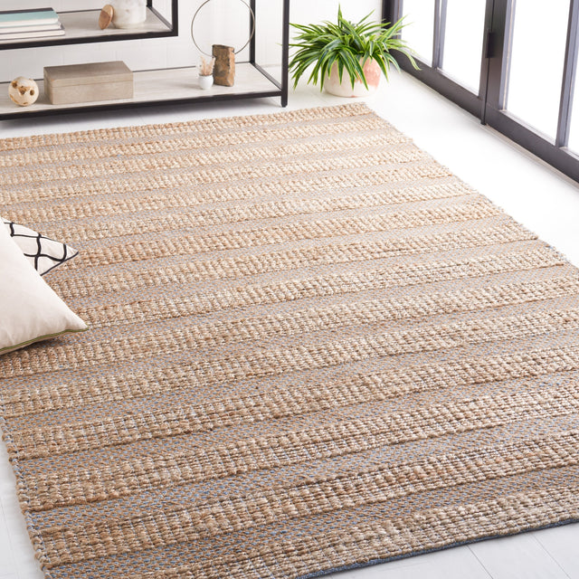 Safavieh Natural Fiber Nfb654M Light Blue/Natural Rug.