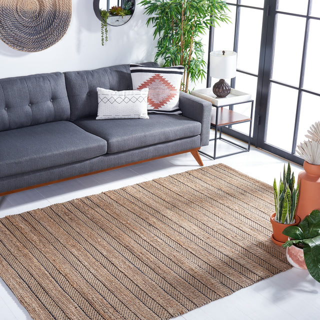 Safavieh Natural Fiber Nfb654Z Black/Natural Rug.