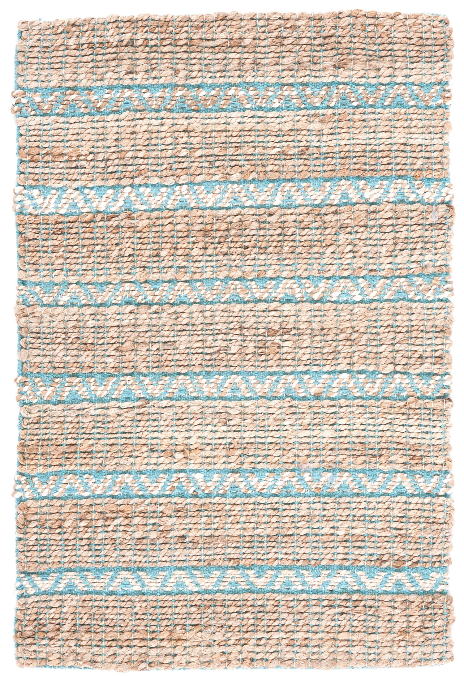 Safavieh Natural Fiber Nfb655K Teal/Natural Rug.