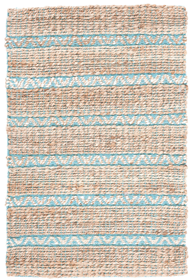 Safavieh Natural Fiber Nfb655K Teal/Natural Rug.