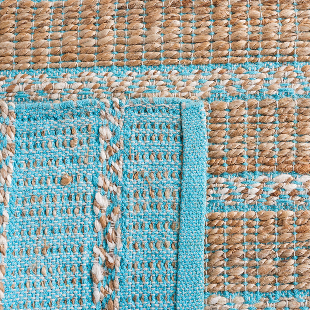 Safavieh Natural Fiber Nfb655K Teal/Natural Rug.