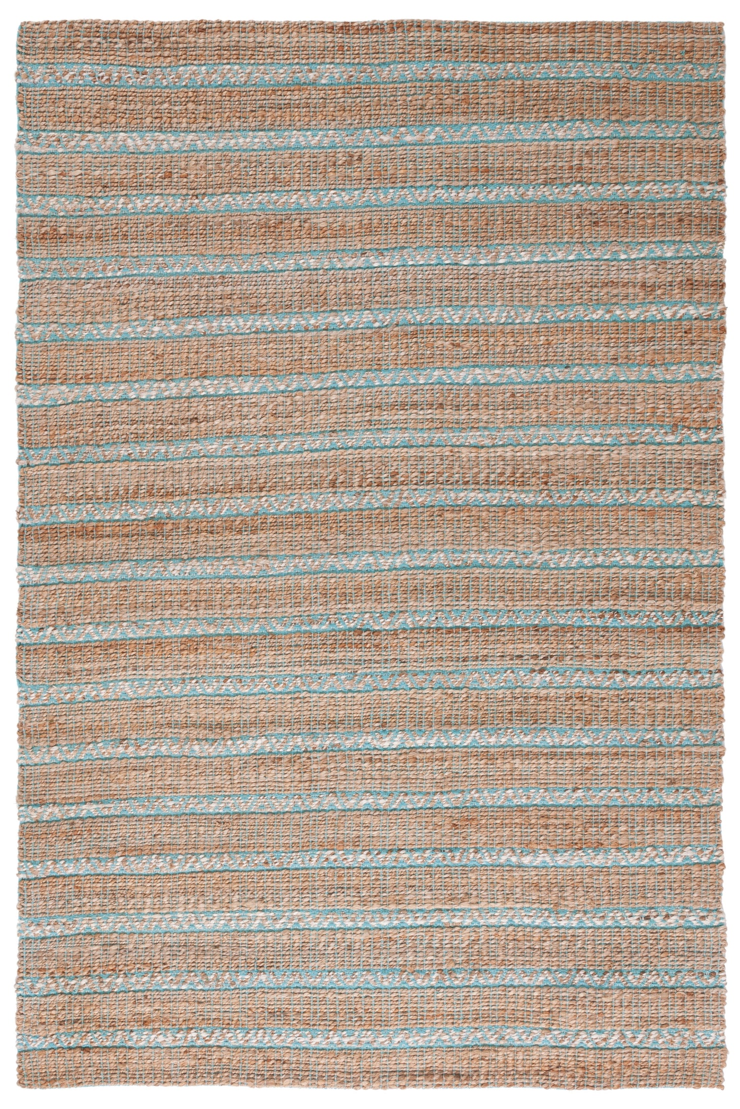 Safavieh Natural Fiber Nfb655K Teal/Natural Rug.