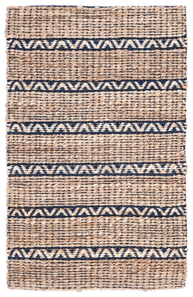 Safavieh Natural Fiber Nfb655N Navy/Natural Rug.