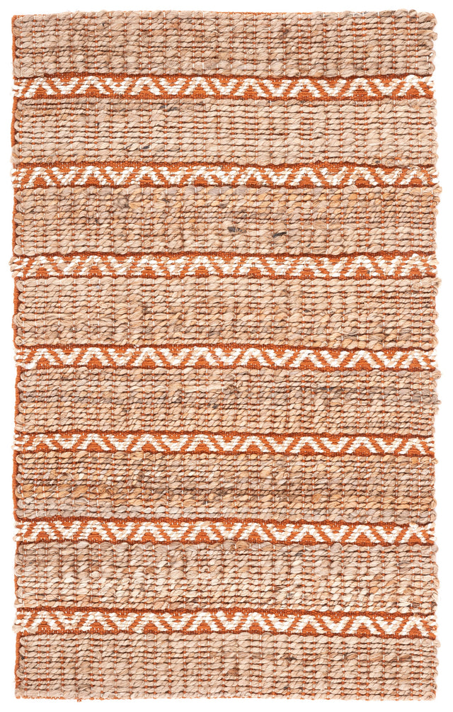 Safavieh Natural Fiber Nfb655P Rust/Natural Rug.