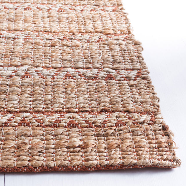 Safavieh Natural Fiber Nfb655P Rust/Natural Rug.