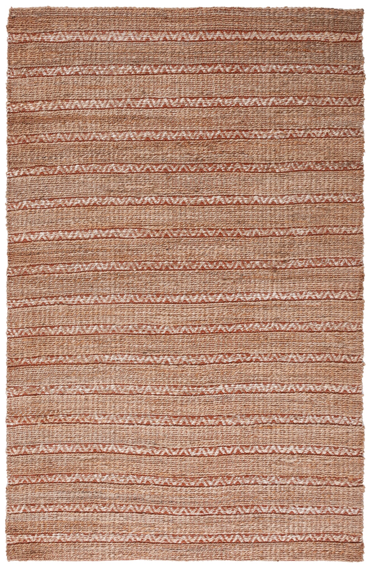 Safavieh Natural Fiber Nfb655P Rust/Natural Rug.