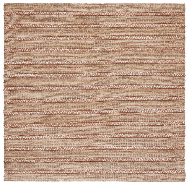 Safavieh Natural Fiber Nfb655P Rust/Natural Rug.