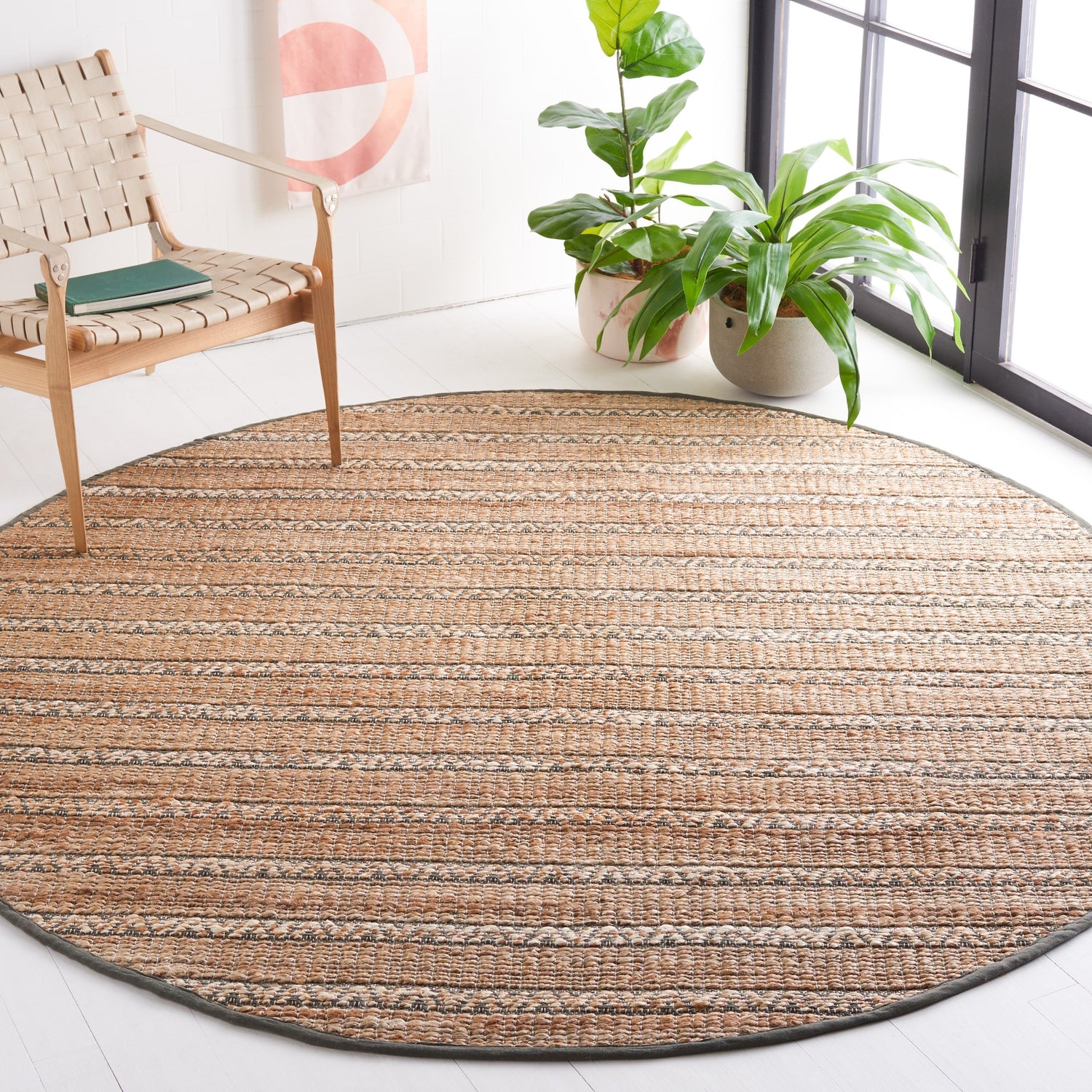 Safavieh Natural Fiber Nfb655X Olive/Natural Rug.