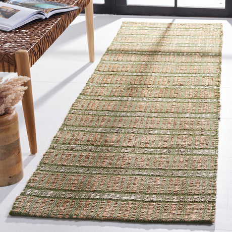 Safavieh Natural Fiber Nfb656Y Green/Natural Rug.
