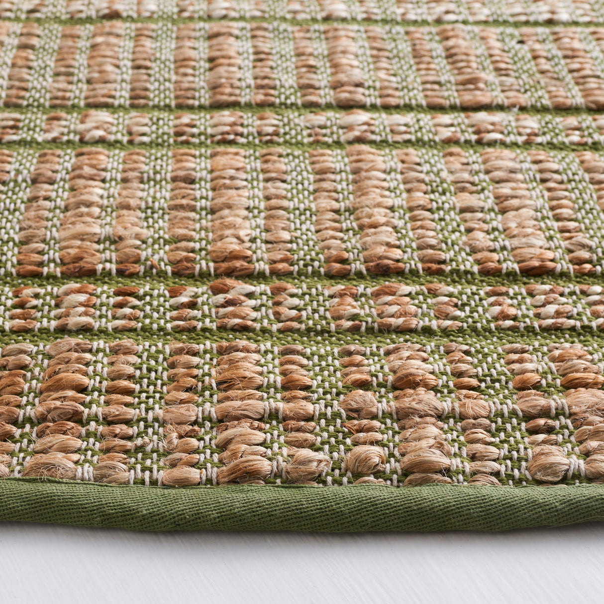 Safavieh Natural Fiber Nfb656Y Green/Natural Rug.