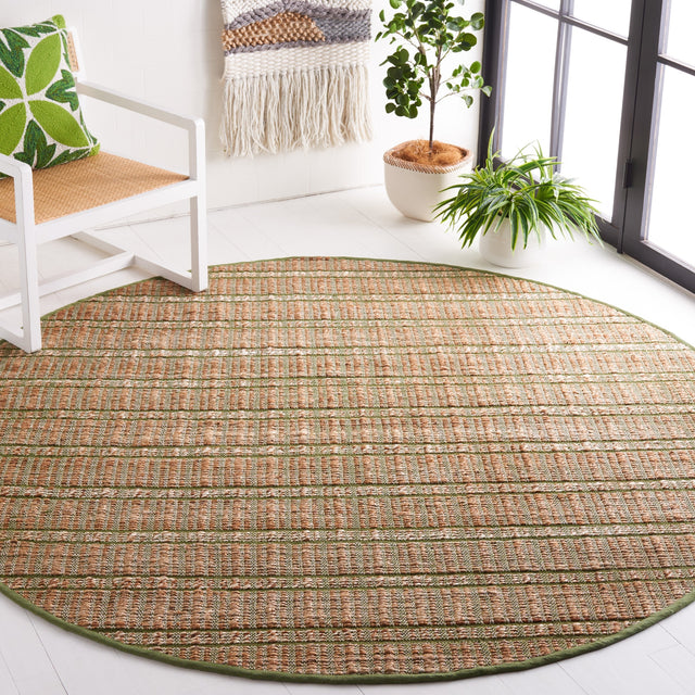 Safavieh Natural Fiber Nfb656Y Green/Natural Rug.