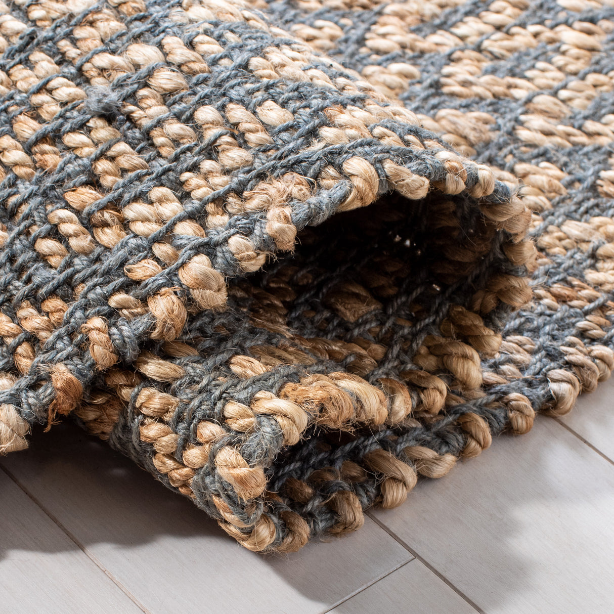 Safavieh Natural Fiber Nfb701G Natural/Grey Rugs.