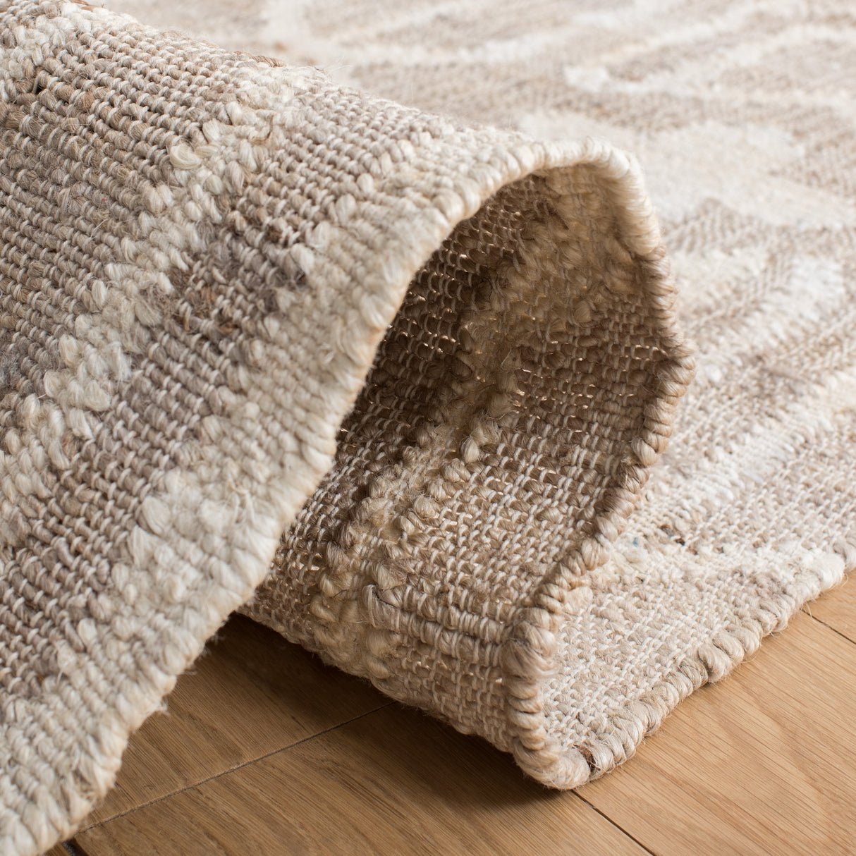 Safavieh Natural Fiber Nfb750F Grey/Ivory Rug.