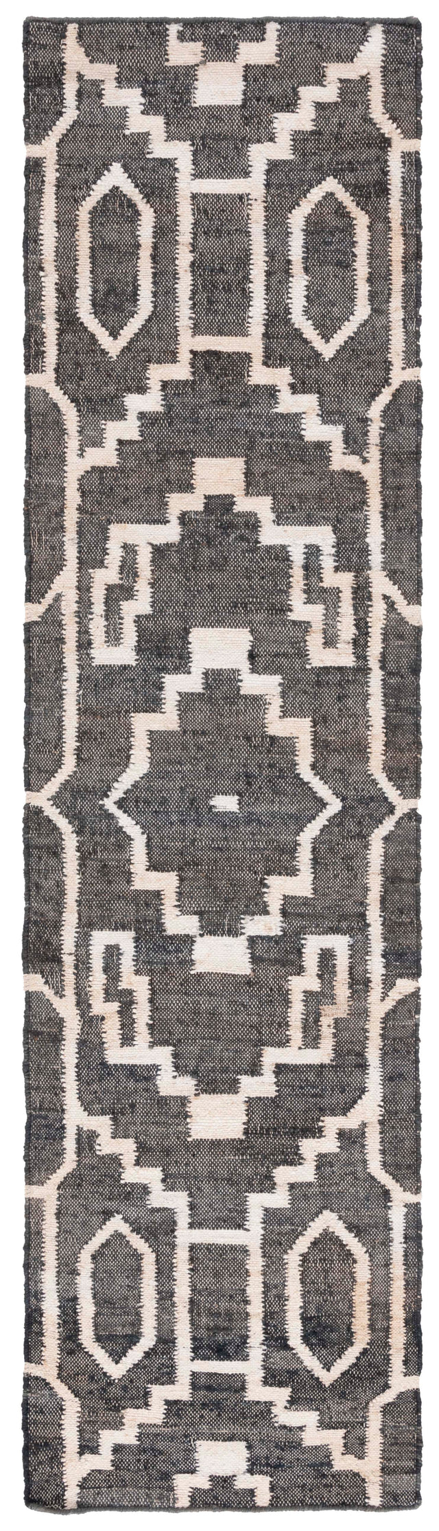 Safavieh Natural Fiber Nfb750Z Black/Ivory Rug.