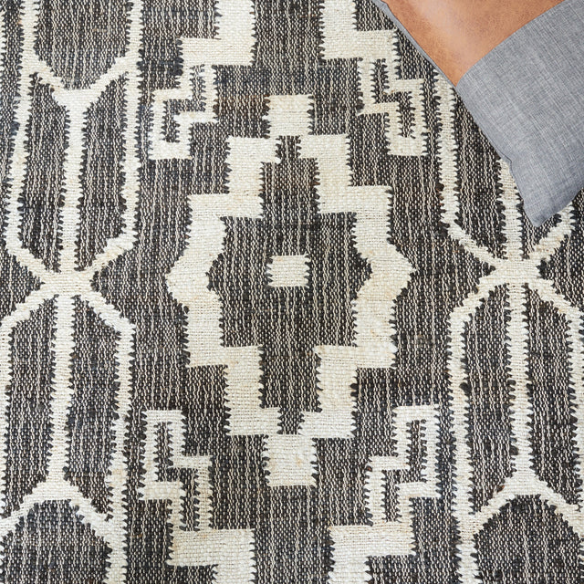 Safavieh Natural Fiber Nfb750Z Black/Ivory Rug.