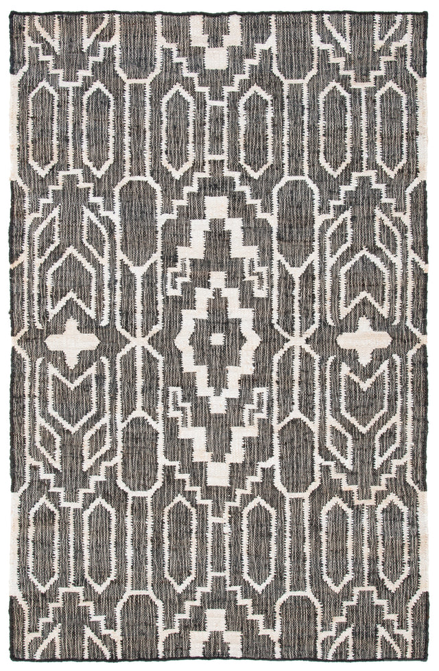 Safavieh Natural Fiber Nfb750Z Black/Ivory Rug.