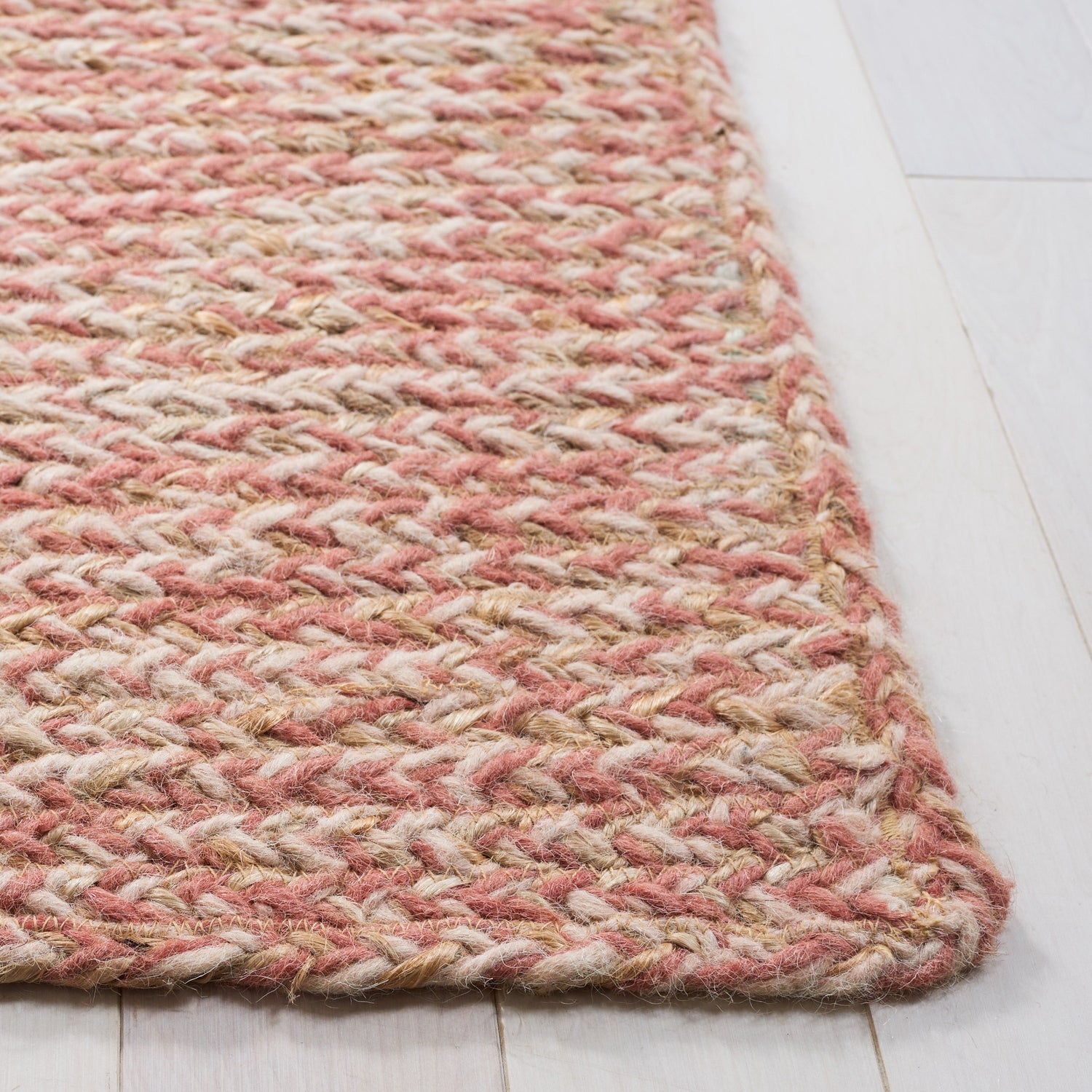 Safavieh Natural Fiber Nfb950U Pink/Natural Rug.