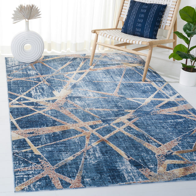 Safavieh Olympia Opa222N Blue/Navy Rug.