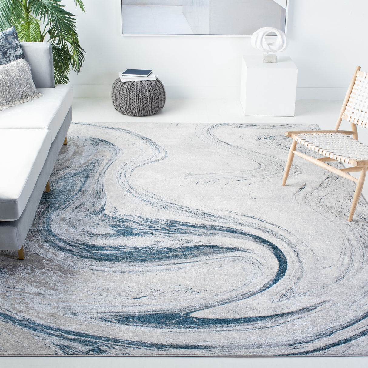 Safavieh Orchard Orc617G Grey/Blue Rugs.